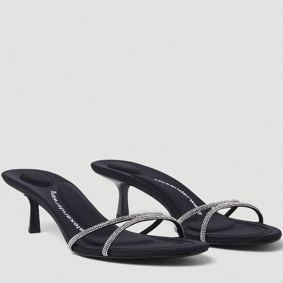 Alexander Wang Crystal Heeled Sandals - Picture 1 of 16